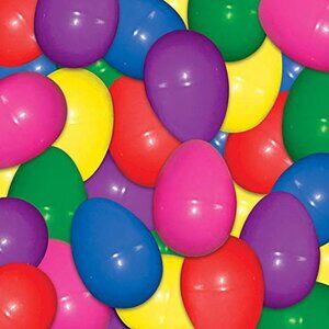 24 Pack Count 2 Inch Empty Chicken Egg Vending Machine Toy Refill Capsules